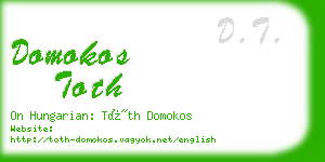 domokos toth business card